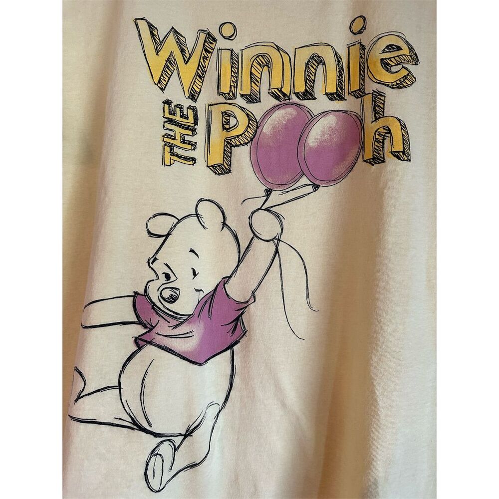 Disney Winnie the Pooh Women's Yellow T-Shirt XL Short Sleeve - Picture 3 of 5